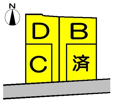 宍粟市山崎町岸田 売土地間取画像