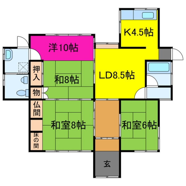 宍粟市山崎町青木 中古一戸建間取画像