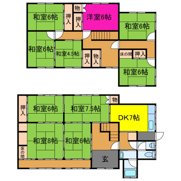 宍粟市波賀町原 中古一戸建間取画像
