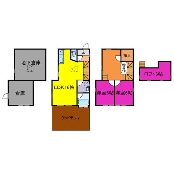 宍粟市一宮町東河内 中古一戸建間取画像