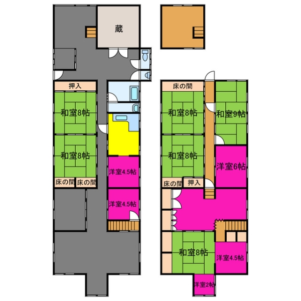 宍粟市千種町千草 中古一戸建間取画像