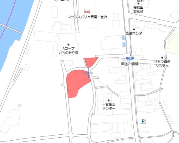 宍粟市一宮町東市場 売土地間取画像