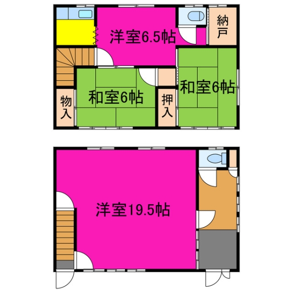 宍粟市山崎町三津 中古一戸建間取画像