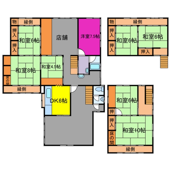 宍粟市千種町千草 中古一戸建間取画像