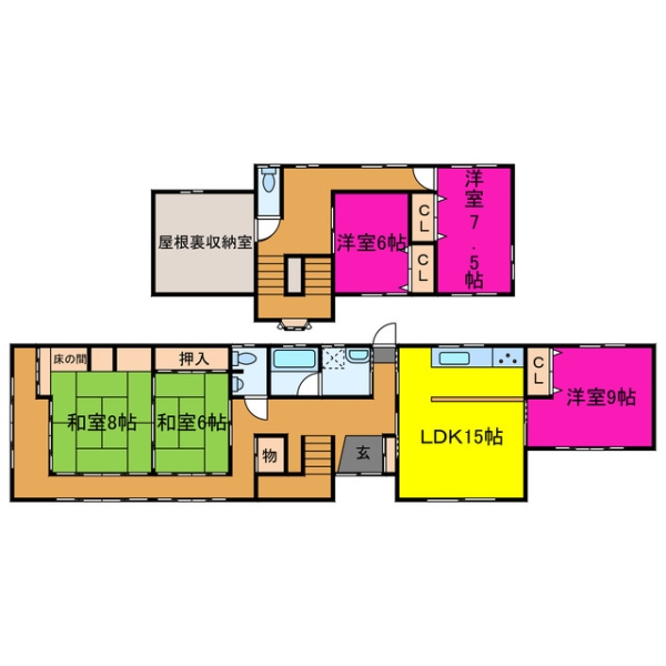 宍粟市波賀町斉木 中古一戸建間取画像