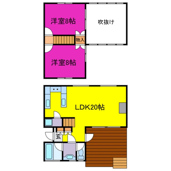 佐用郡佐用町口金近 中古一戸建間取画像