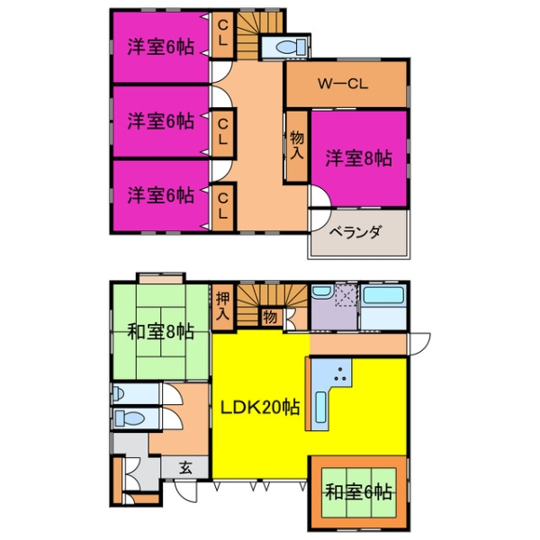 宍粟市千種町七野 中古一戸建間取画像