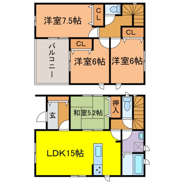 新築戸建1号棟|(たつの市新宮町井野原)の新築一戸建間取画像