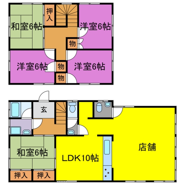 木ノ谷戸建|(宍粟市山崎町木ノ谷)の中古一戸建間取画像