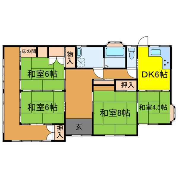 宍粟市一宮町福知中古戸建|(宍粟市一宮町福知)の中古一戸建間取画像