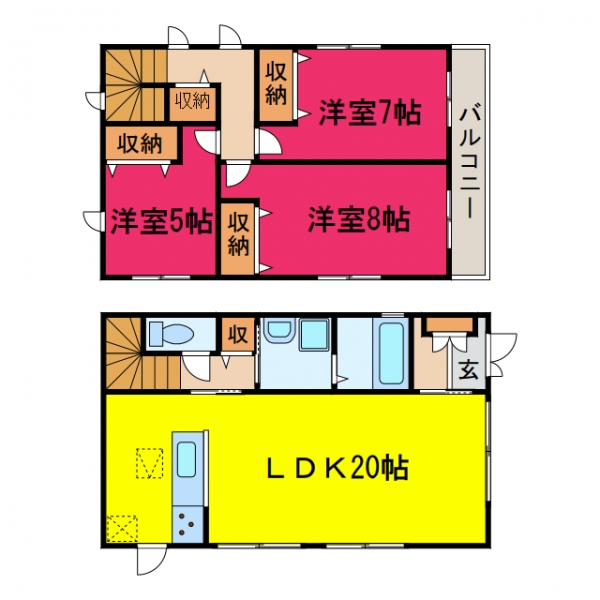 姫路市香寺町土師 中古一戸建間取画像