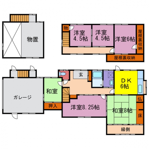 姫路市香寺町中寺 中古一戸建間取画像