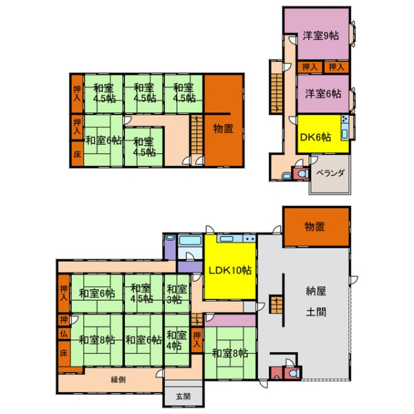 神崎郡市川町北田中 中古一戸建間取画像