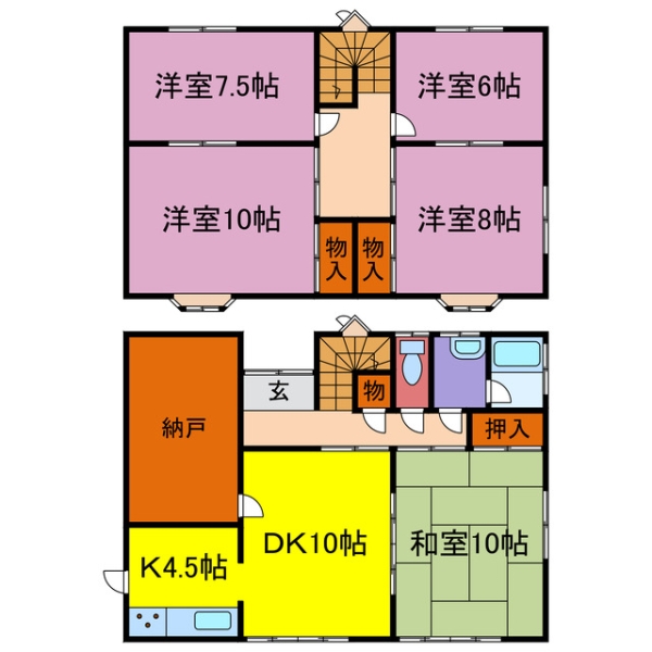 神崎郡市川町西川辺 中古一戸建間取画像