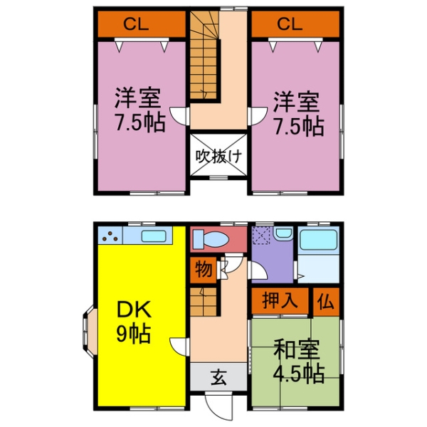 神崎郡市川町小室 中古一戸建間取画像