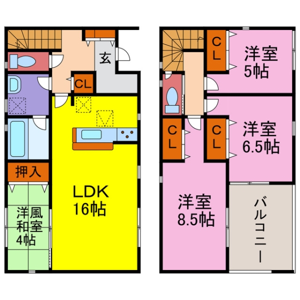 姫路市香寺町広瀬 新築一戸建間取画像