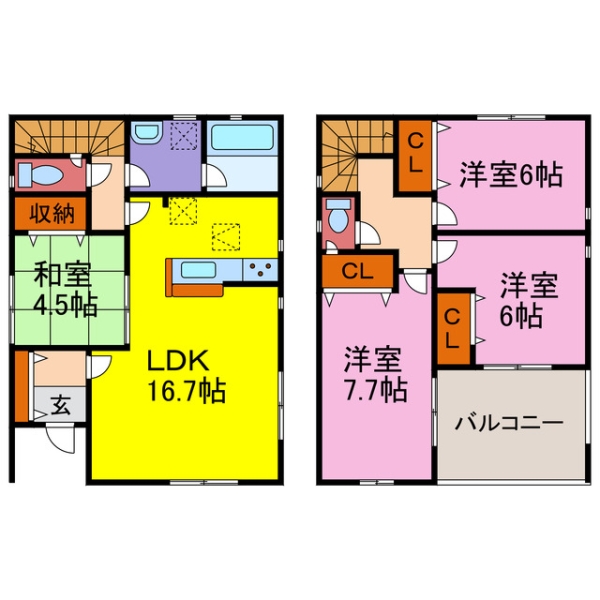 神崎郡福崎町福崎新 新築一戸建間取画像
