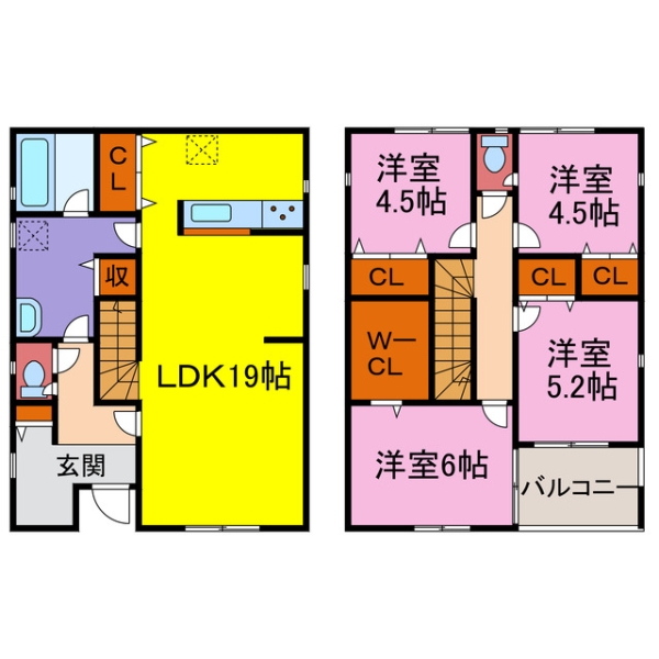 神崎郡福崎町福崎新 新築一戸建間取画像