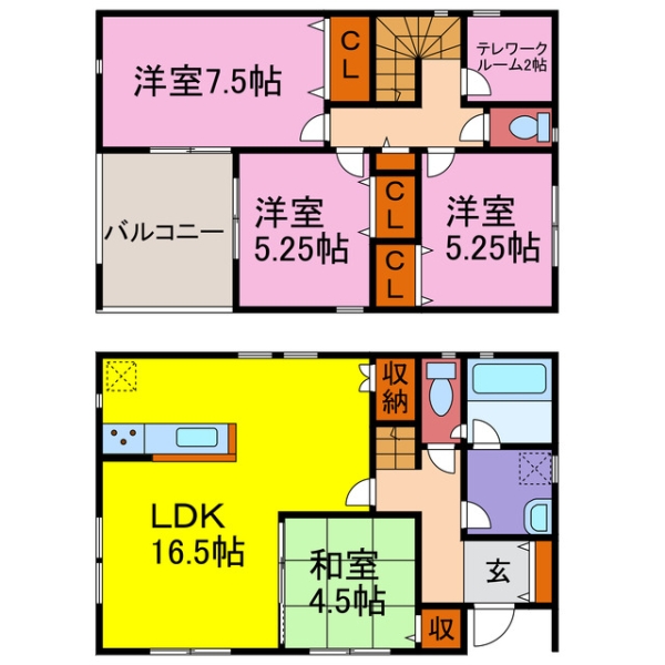 神崎郡福崎町福崎新 新築一戸建間取画像