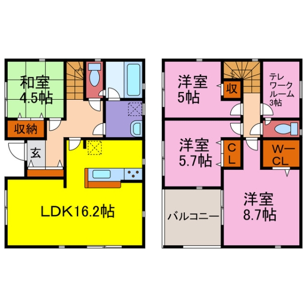 神崎郡福崎町福崎新 新築一戸建間取画像