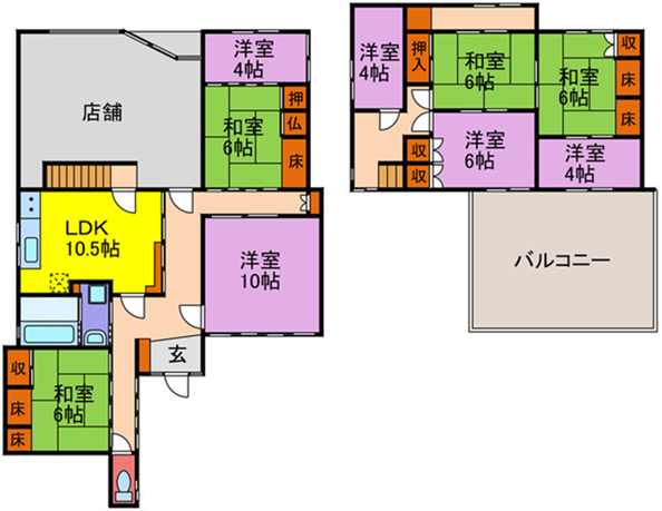 神崎郡福崎町西田原中古戸建|(神崎郡福崎町西田原)の中古一戸建間取画像
